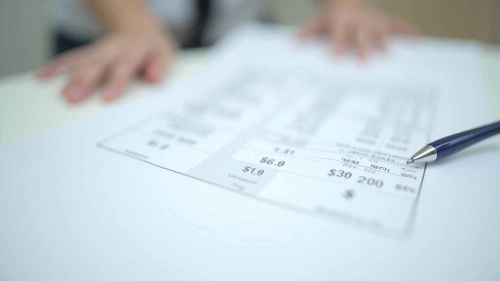 Detaillierte Gebührentabelle mit Kaufpreisen und entsprechenden Notargebühren