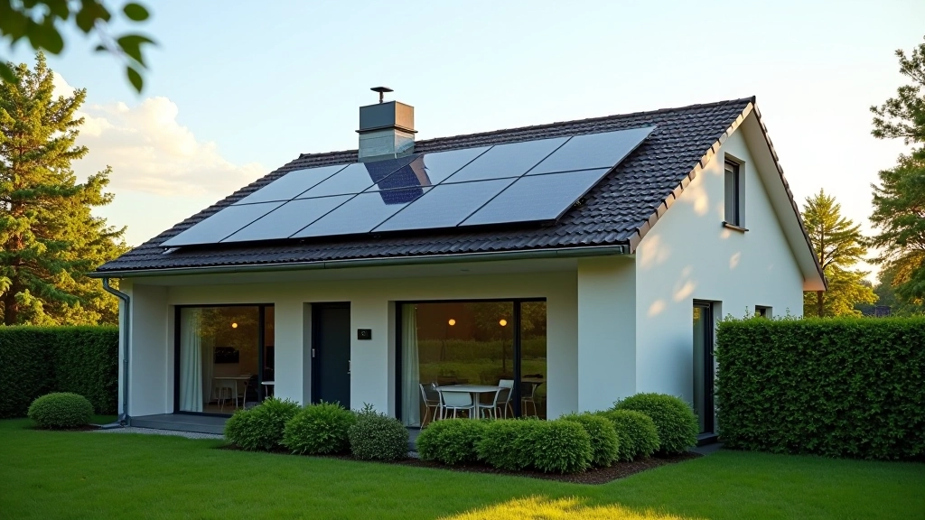 Energieeffiziente Hausfront mit Wärmeisolierung und modernem Design