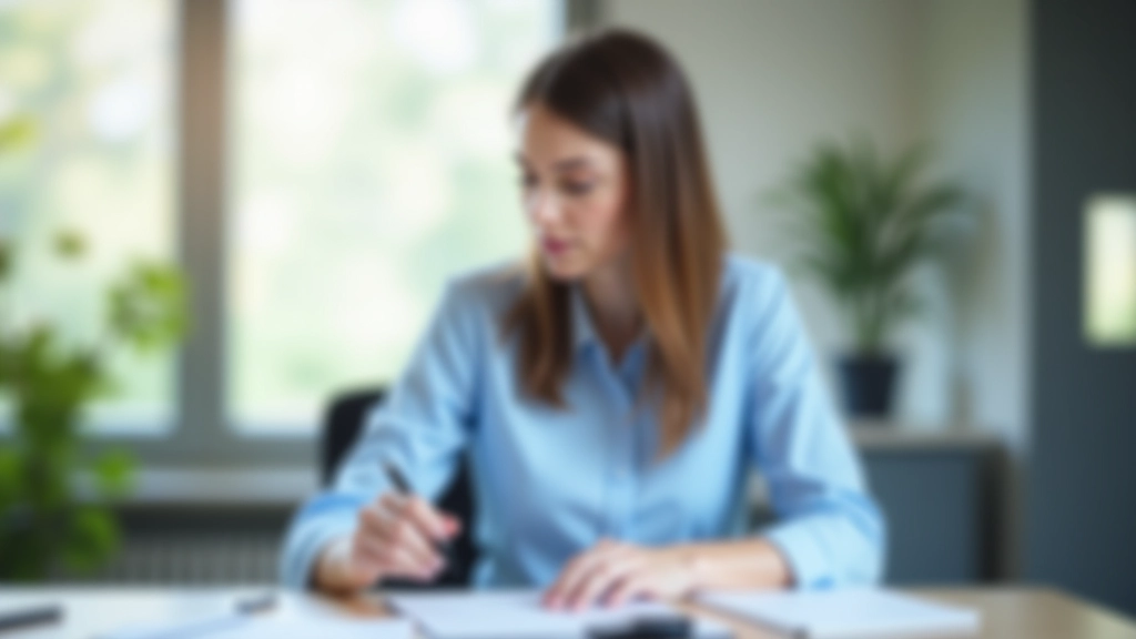 Person sitzt am Schreibtisch mit Notizbuch und Kalkulator, plant Finanzstrategie für Immobilienkauf